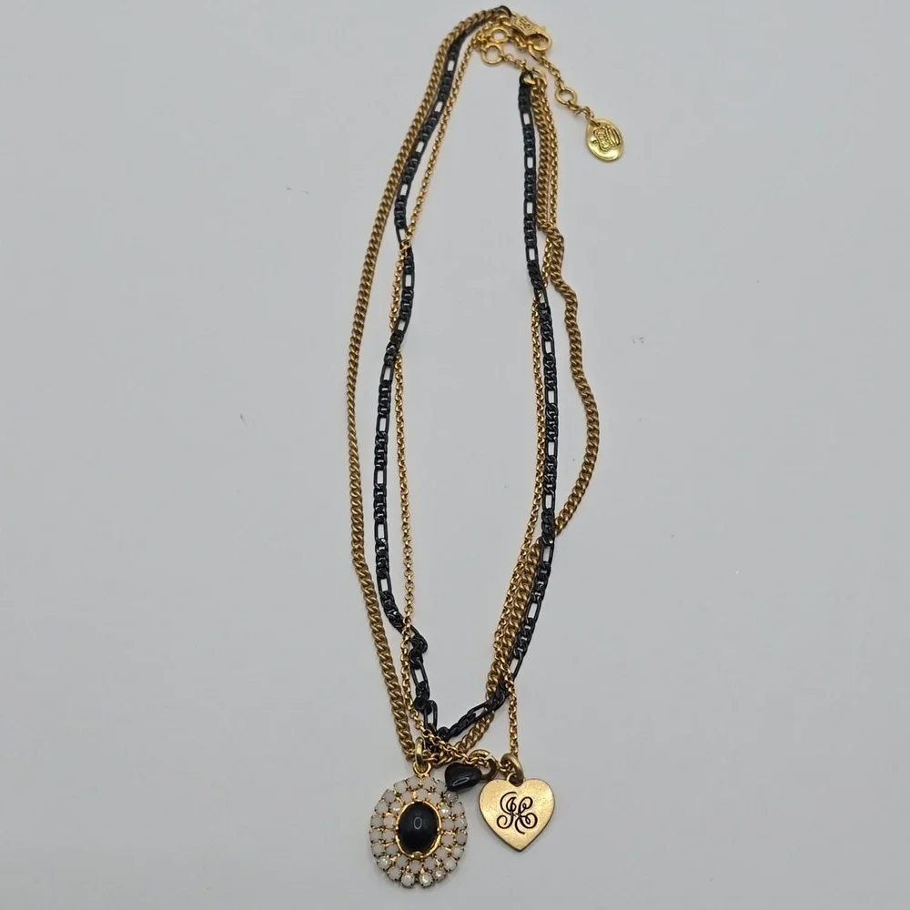 Juicy Couture Retro Multi Chain Pendant Necklace